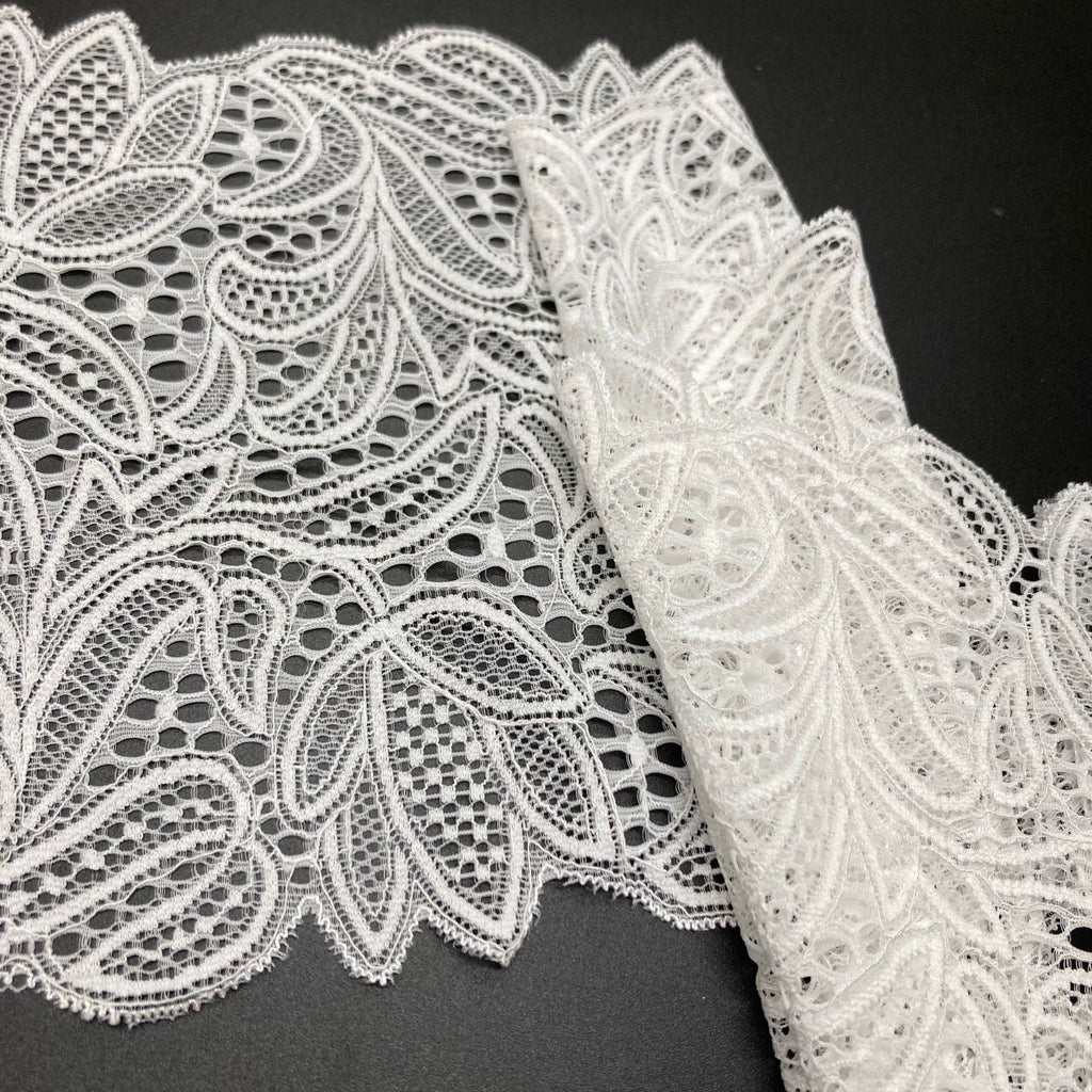 Leaf Stretch Nylon-Spandex Lace Trim - Style 61791 — fabric photo 2