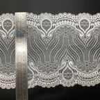 Five-Petal Floral Picot-Edge Stretch Lace Trim 18 cm