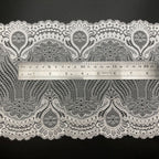 Five-Petal Floral Picot-Edge Stretch Lace Trim 18 cm — fabric photo 2