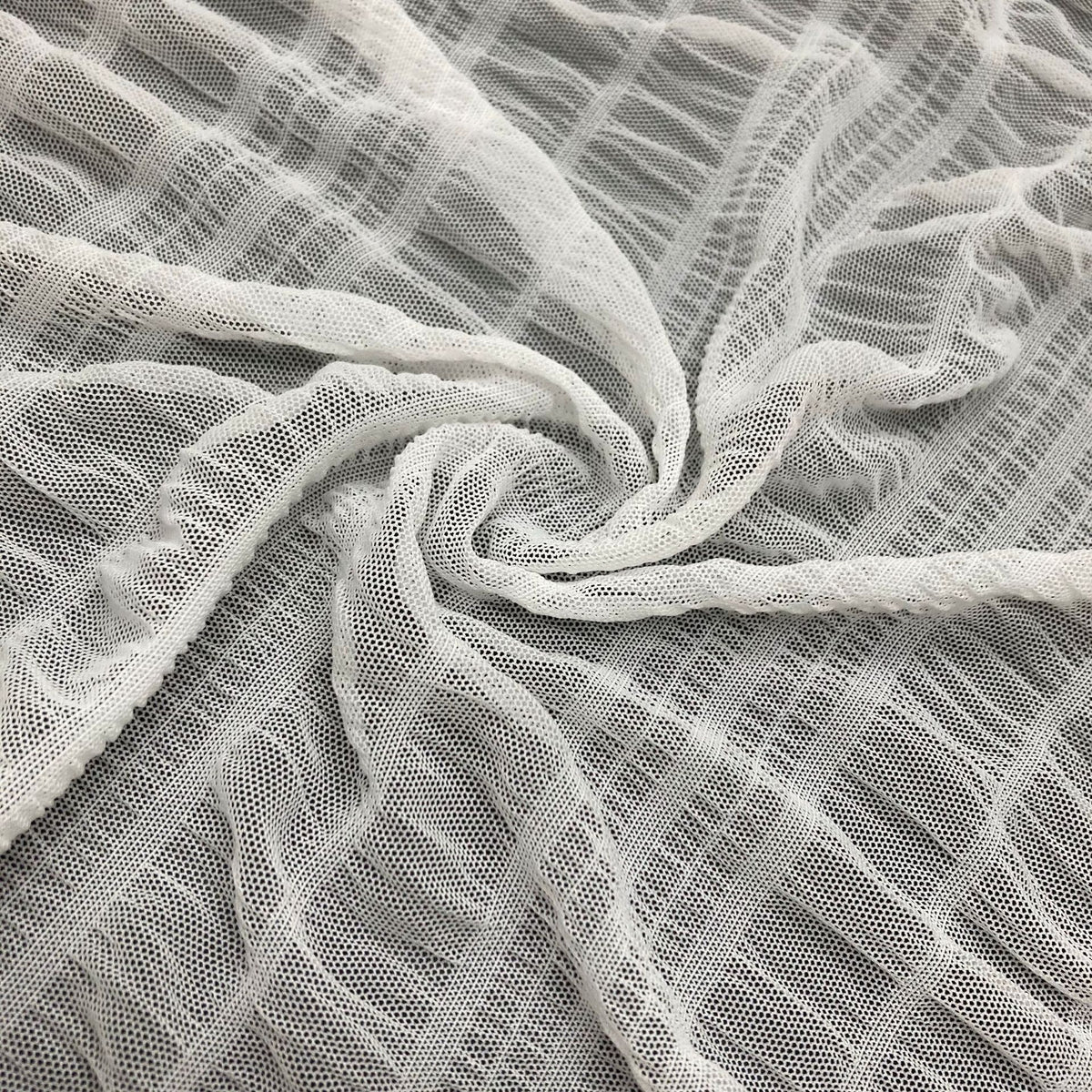 Double-Scallop Straight-Edge Stretch Lace Fabric 140 cm — fabric photo 5