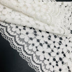 Five-Petal Floral Textured Stretch Lace Trim 22 cm — fabric photo 4