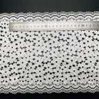 Five-Petal Floral Textured Stretch Lace Trim 22 cm — fabric photo 2