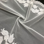 Leaf Double-Scallop Stretch Lace Trim 22 cm — fabric photo 4