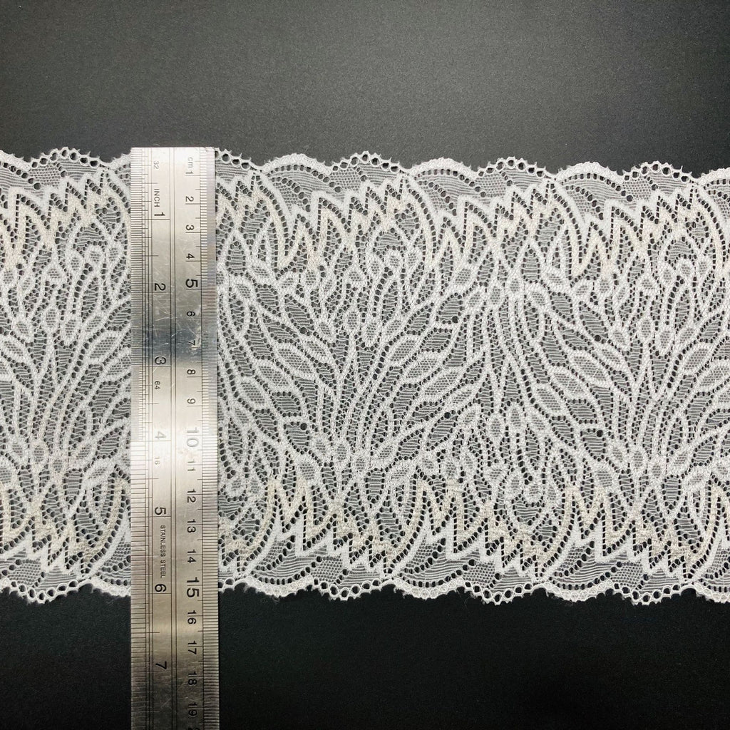 Leaf Two-Tone Stretch Lace Trim 15 cm