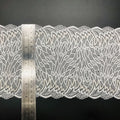 Leaf Two-Tone Stretch Lace Trim 15 cm