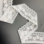 Single-Scallop Straight-Edge Stretch Lace Trim 3 cm — fabric photo 5