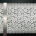 Five-Petal Floral Textured Stretch Lace Trim 22 cm