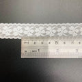 Four-Petal Floral Double-Scallop Lace Trim 2.2 cm