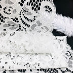 Leaf Double-Scallop Stretch Nylon-Spandex Lace Trim — fabric photo 5