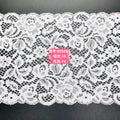 Leaf Double-Scallop Stretch Nylon-Spandex Lace Trim