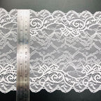 Leaf Stretch Nylon-Spandex Lace Trim — fabric photo 2