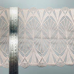 Leaf Picot-Edge Knitted Stretch Nylon-Spandex Lace Trim 21 cm
