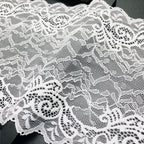 Leaf Stretch Nylon-Spandex Lace Trim — fabric photo 4