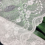 Leaf Picot-Edge Stretch Lace Trim 22 cm — fabric photo 5