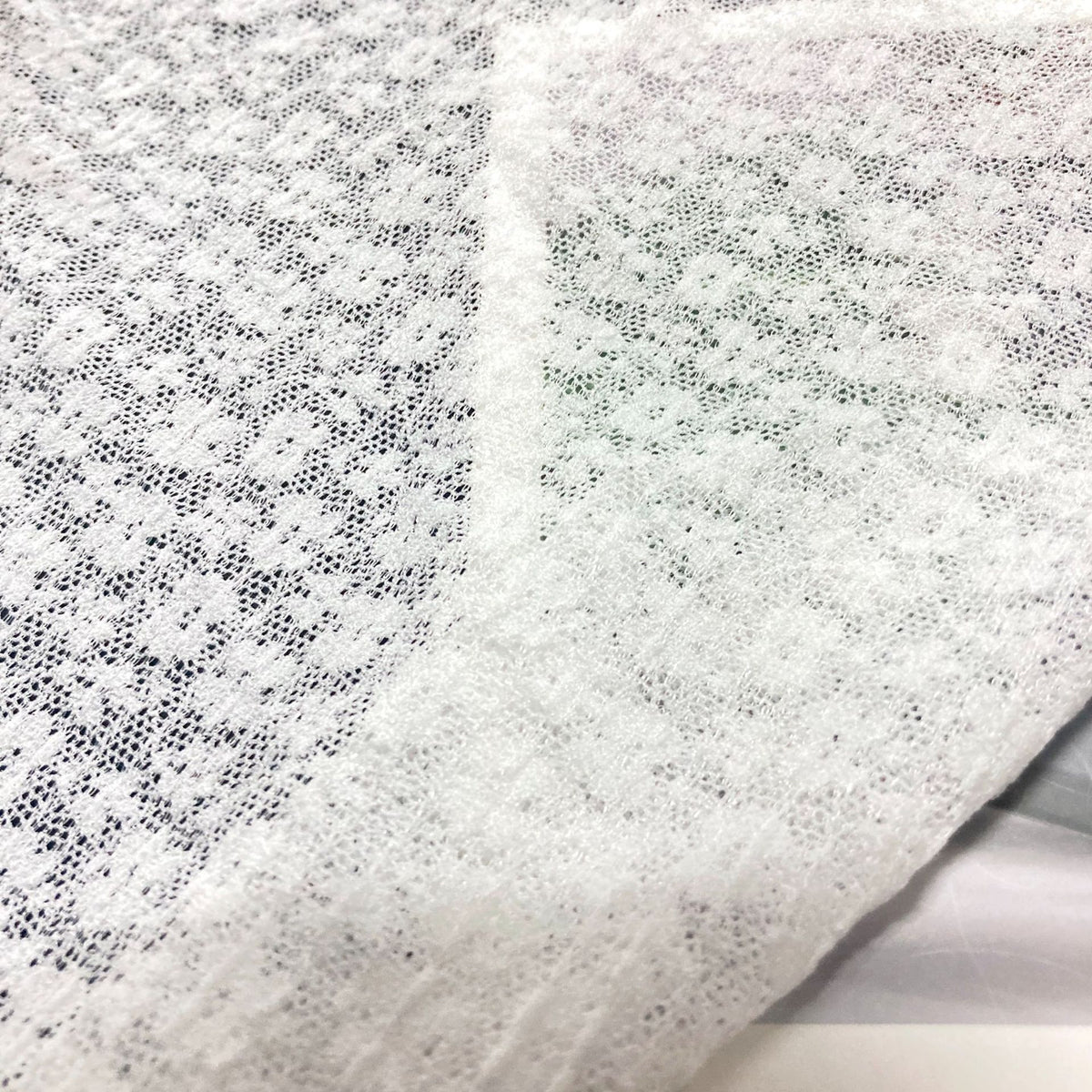 Ditsy Floral Ruffled Stretch Lace Fabric 150 cm