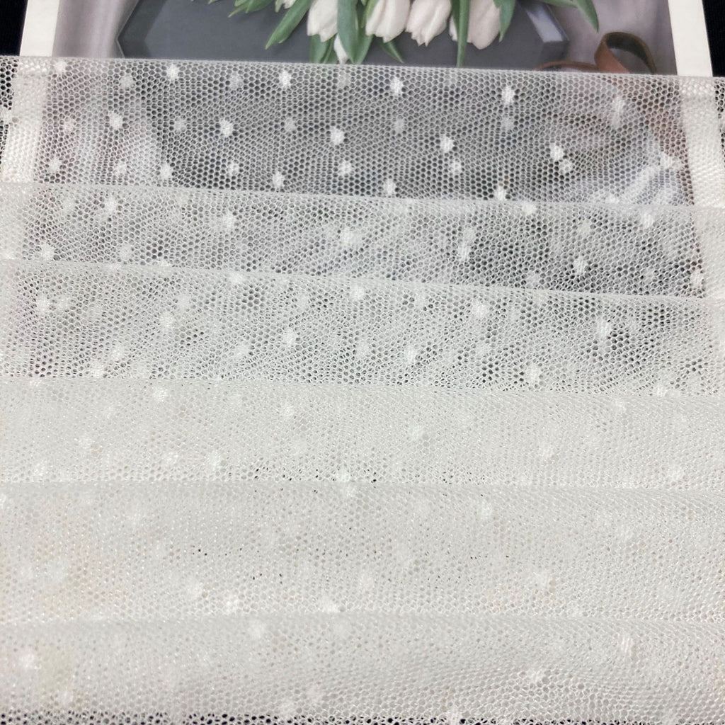 Star-Dot Stretch Lace Fabric 150 cm — fabric photo 2