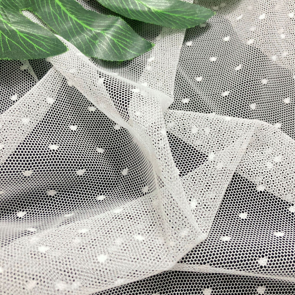 Star-Dot Stretch Lace Fabric 150 cm — fabric photo 5