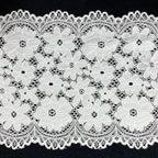 Large Floral Wide Stretch Nylon-Spandex Lace Trim 21 cm — fabric photo 5