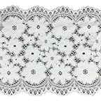 Large Floral Wide Stretch Nylon-Spandex Lace Trim 21 cm — fabric photo 4
