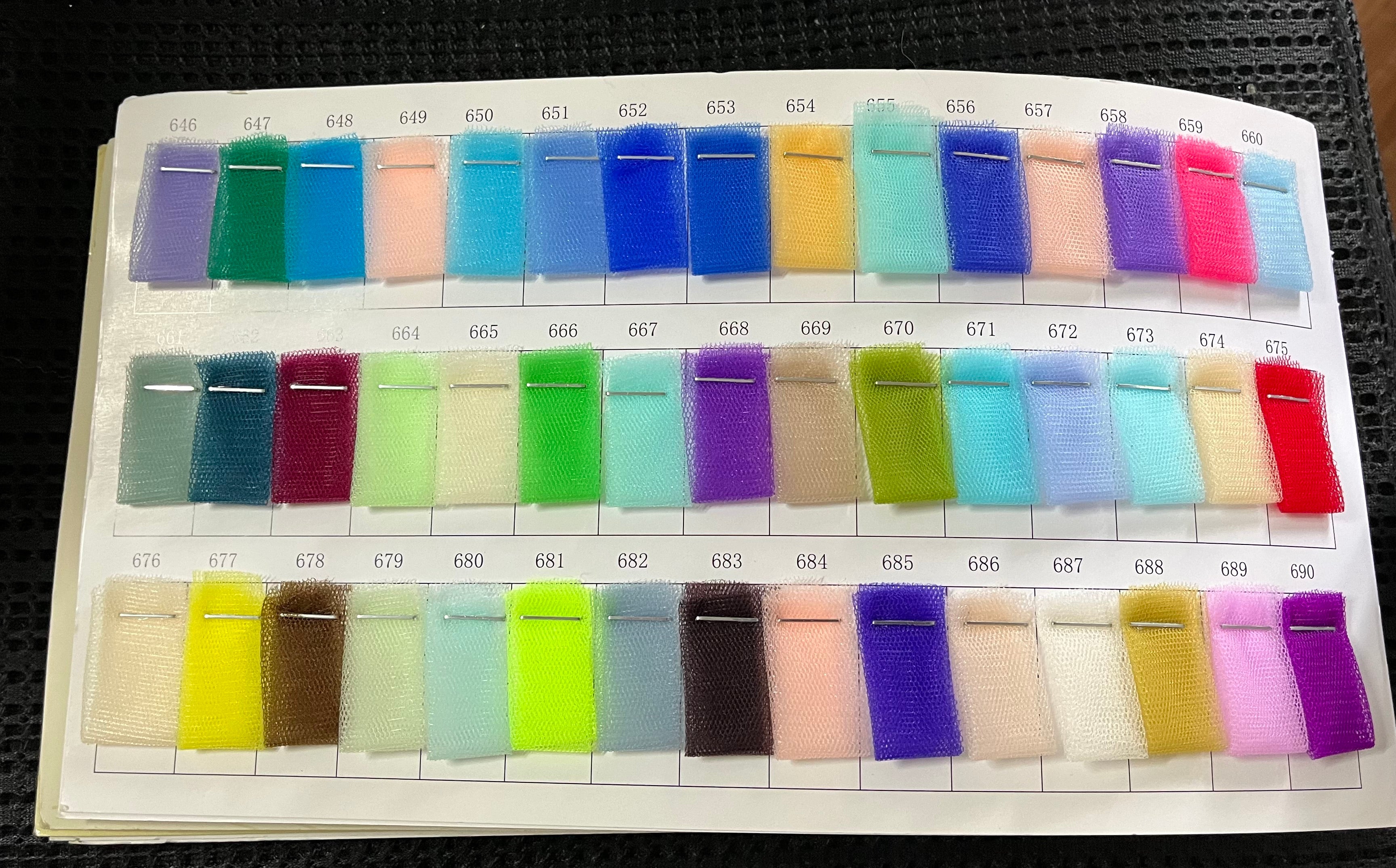 221 colors Soft Tulle Fabric - Purple Mesh for Wedding Décor & Clothing