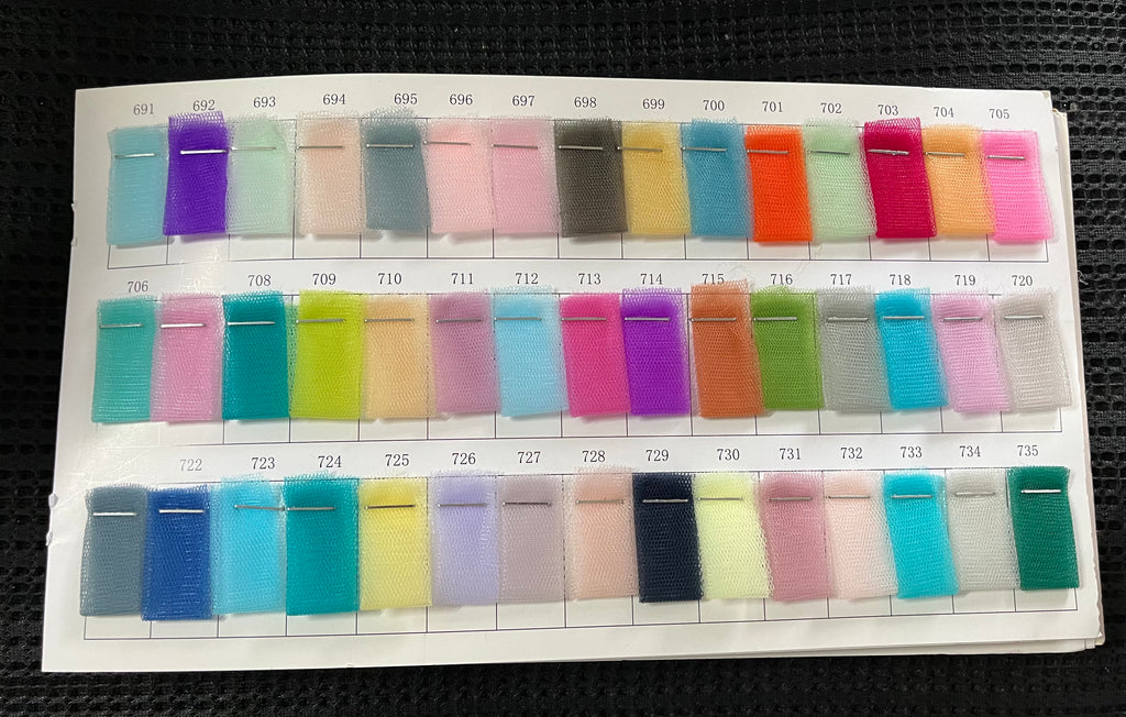 221 colors Soft Tulle Fabric - Purple Mesh for Wedding Décor & Clothing