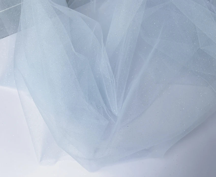 Champagne Glitter Crystal Mesh Tulle - Shiny for Wedding Dress Backdrops