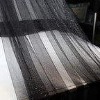 قماش شبكي ناعم سميك عالي الجودة، خيط فلاش ذهبي فضي لفساتين الزفاف العصرية، قماش زخرفي DIY