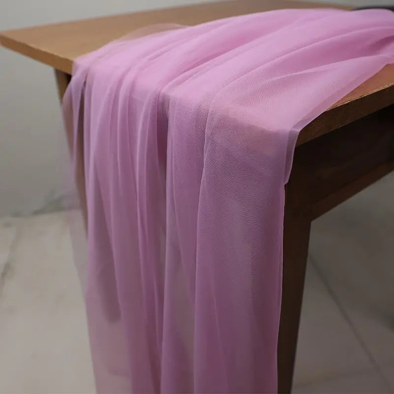 221 colors Soft Tulle Fabric - Purple Mesh for Wedding Décor & Clothing