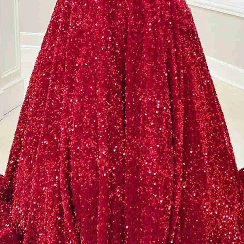 New Velvet Sequin Fabric for Evening Prom Dress Shining Reflective Wedding Decoration Clothes Material Party Special Events