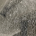 Full Star Bronzing Silver Sparkly Powder Tulle Mesh Fabric - Transparent Messy Hard Wedding Dress Home Decor Material