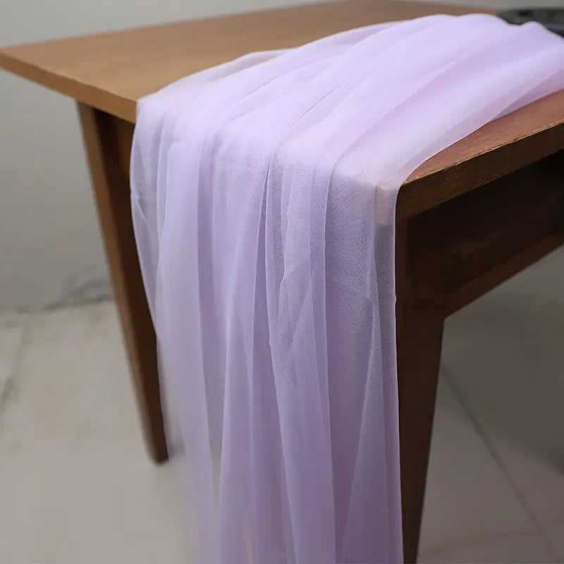 221 colors Soft Tulle Fabric - Purple Mesh for Wedding Décor & Clothing