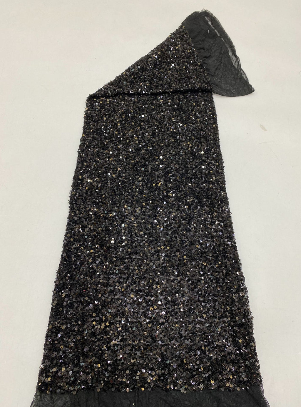 Stretch 3/5 mm Sequin Embroidered Stretch Mesh Fabric – Design 63615 — fabric photo 6