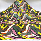 Zebra Stripe Elastic Mesh Sequin Fabric — fabric photo 2