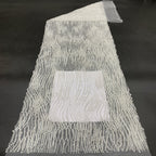 Bead and Foam Bead Embroidered Mesh Fabric — fabric photo 3