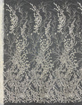Silver Thread Foam Bead & Sequin Embroidery Fabric — fabric photo 6