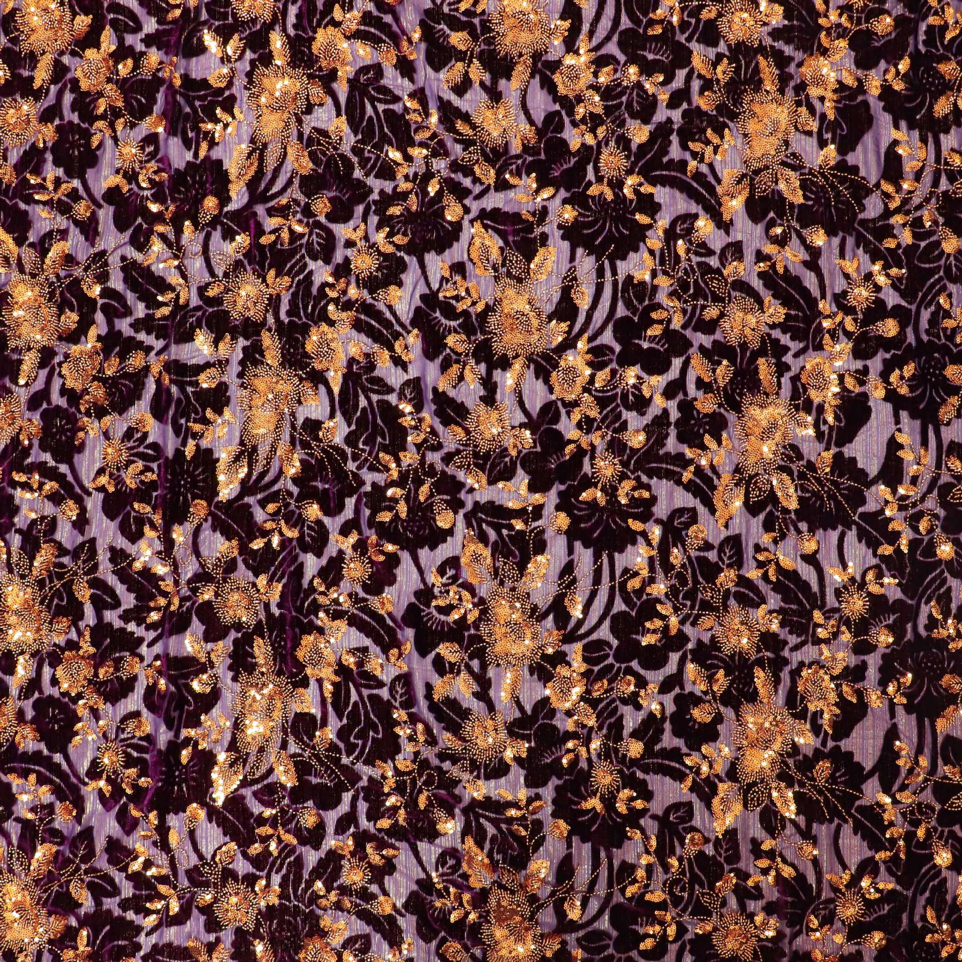 تطريز ثلاثي الأبعاد بالخرز الذهبي والترتر - فاخر لفساتين الزفاف