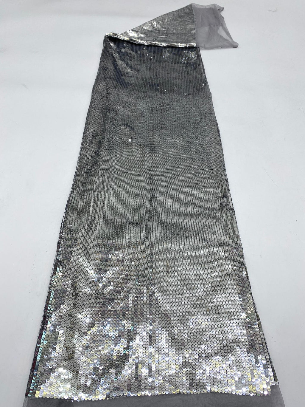 Fine 5 mm Sequin Embroidered Bridal Fabric — fabric photo 6