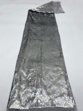 Fine 5 mm Sequin Embroidered Bridal Fabric — fabric photo 6