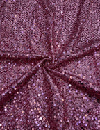 5 mm Sequin Embroidered Bridal Fabric – Design 20735 — fabric photo 5