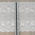 Leaf Picot-Edge Stretch Lace Trim 22 cm