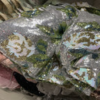 Multicolor Sequin Embroidered Stretch Mesh Fabric — fabric photo 5