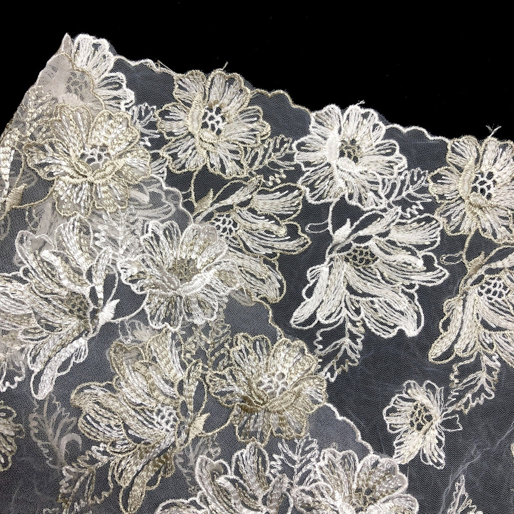 Water-Soluble Embroidered Lace Trim 14 cm — fabric photo 3