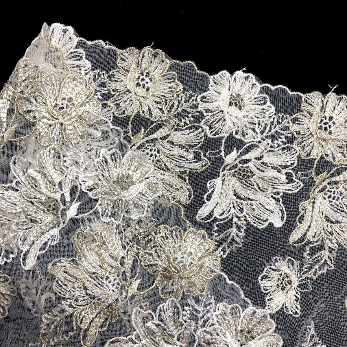 Water-Soluble Embroidered Lace Trim 14 cm — fabric photo 3
