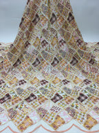 Grid Pattern Iridescent 2/3/4 mm Sequin Embroidery
