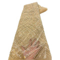 Sequin & Bugle-Bead Embroidered Tulle Mesh Fabric – Design 97663 — fabric photo 5
