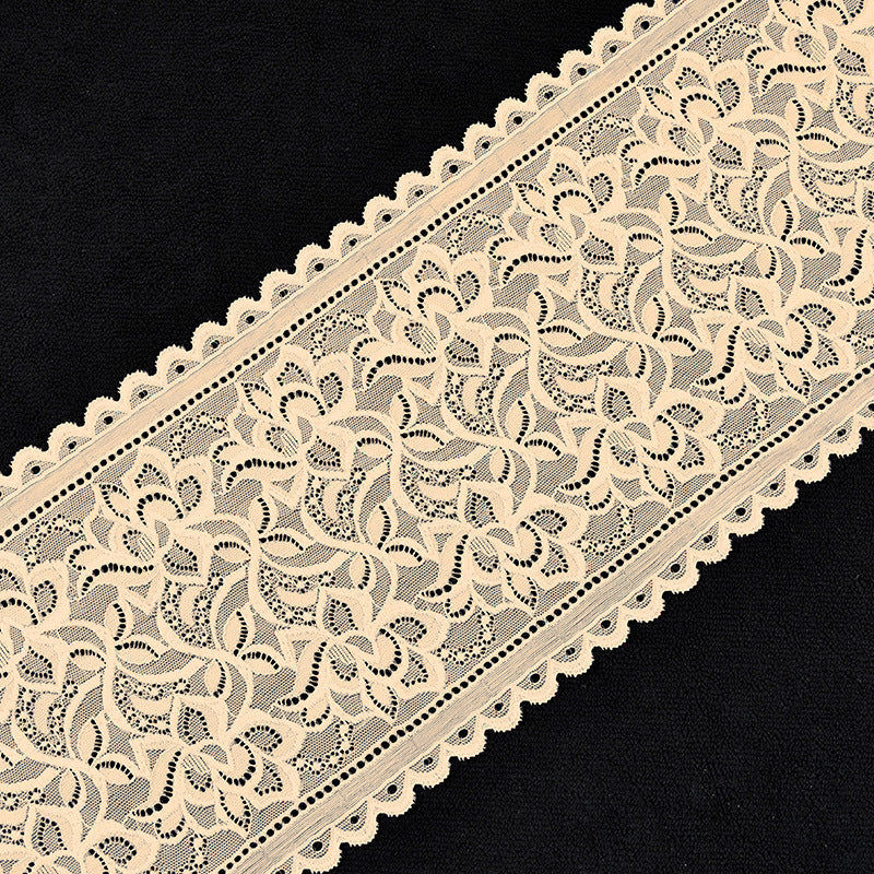 Ruffled Knitted Stretch Lace Trim 22 cm — fabric photo 5