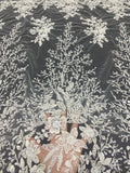 3D Sequin Embroidered Bridal Fabric – Design 75967 — fabric photo 6