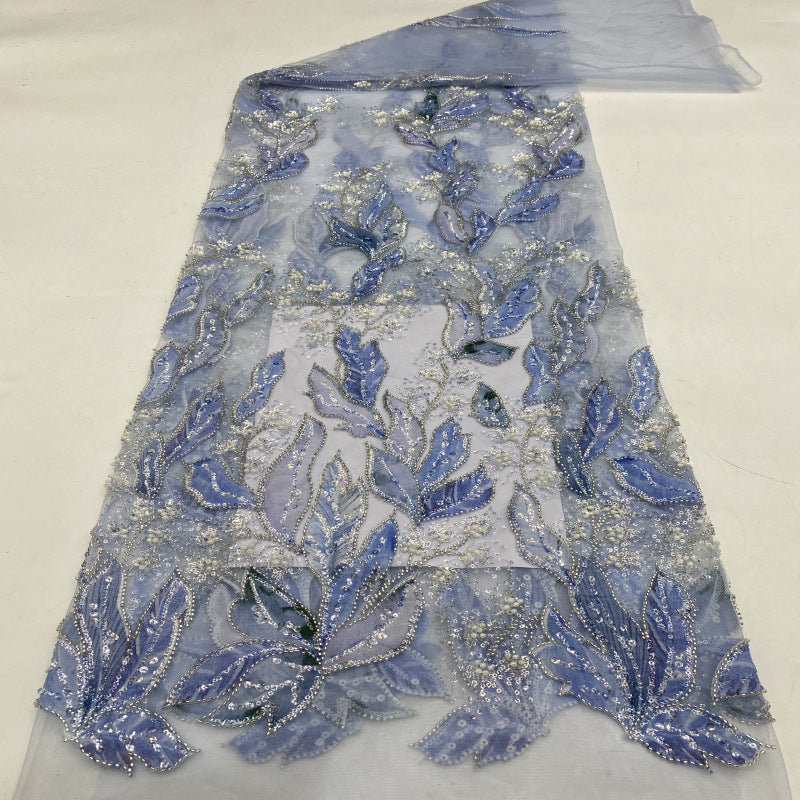 Botanical Sequin & Printed Bridal Fabric – Design 29503 — fabric photo 5