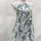 Botanical Sequin & Printed Bridal Fabric – Design 29503