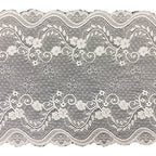 Leaf Picot-Edge Stretch Lace Trim 22 cm — fabric photo 4